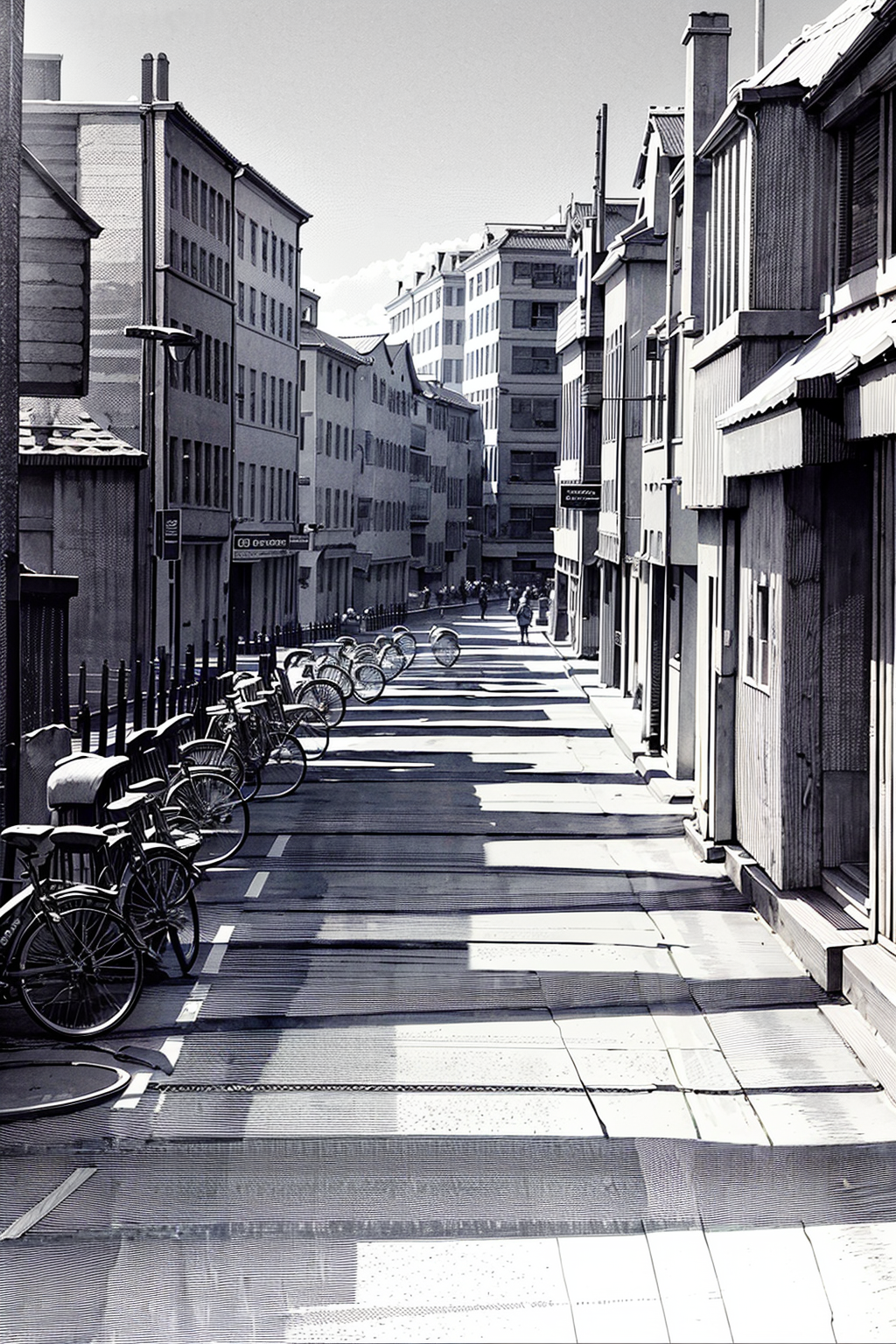 03180-1526416868-monochrome, greyscale, scenery, no humans, cloud, outdoors, sky, cityscape, city, building, traditional media, outdoors, _lora_P.png